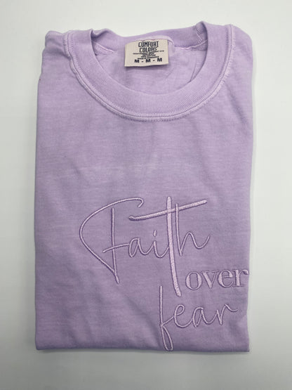 Faith Over Fear Comfort Color T-Shirt