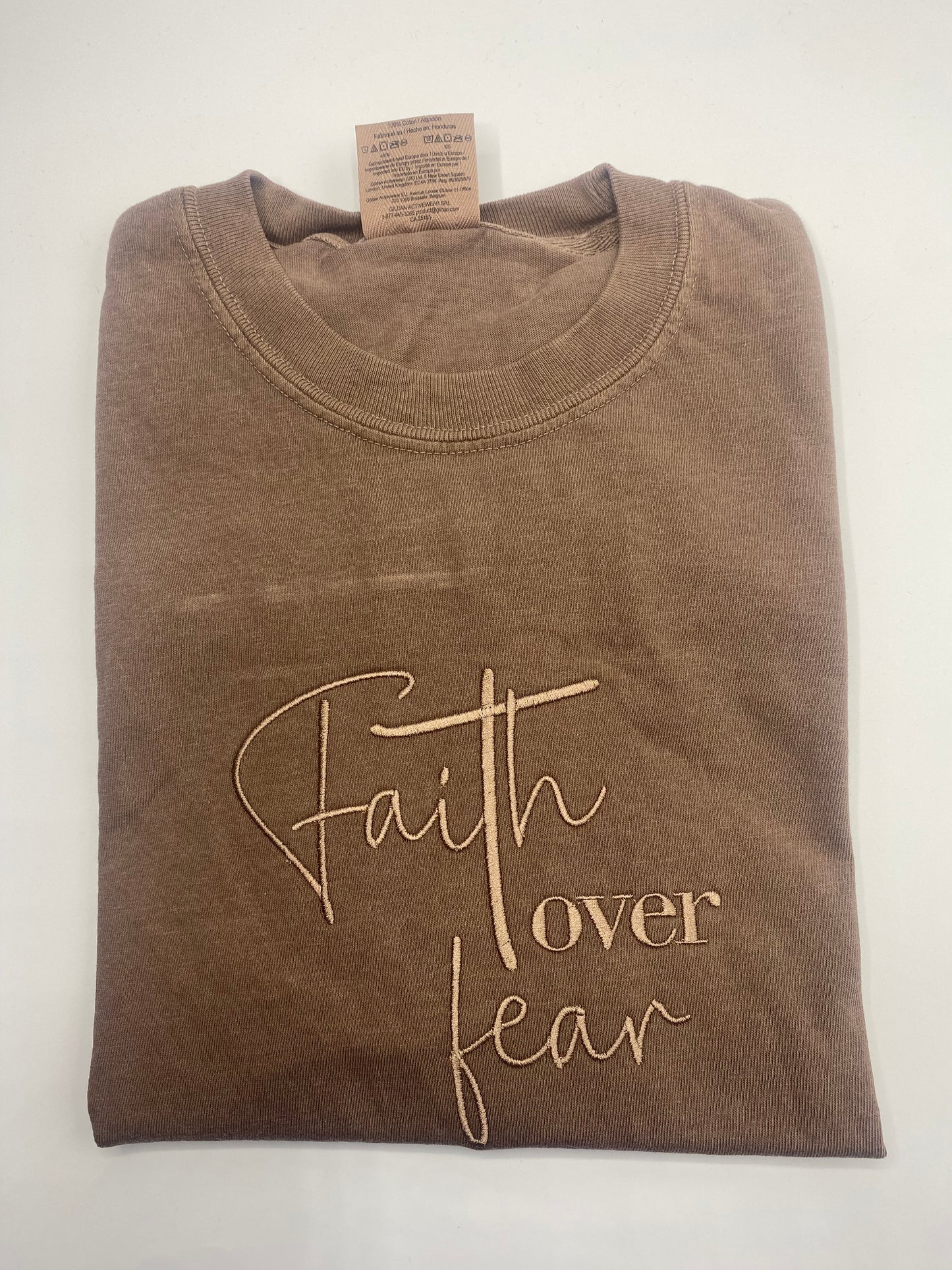 Faith Over Fear Comfort Color T-Shirt