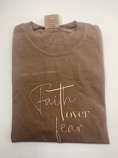 Faith Over Fear Comfort Color T-Shirt